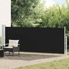 vidaXL Tenda Laterale Retrattile per Patio 140x500 cm Nera