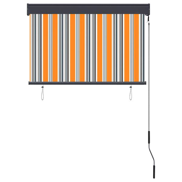 vidaXL Tenda a Rullo per Esterni 100x250 cm Giallo e Blu