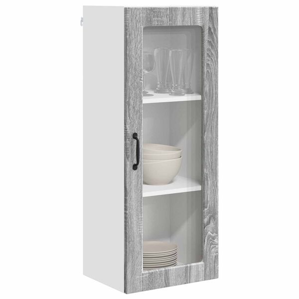 vidaXL Mobile da cucina con lo scaffale Grigio Sonoma 40 x 31 x 100 cm