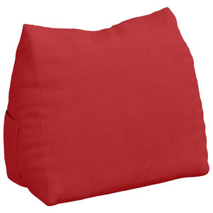 vidaXL Cuscino per Schiena Rosso 45 x 20 x 35 cm Tessuto