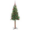 vidaXL Albero di Natale snodato con 150 LED con supporto Verde 150 cm