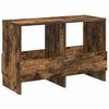 vidaXL Scaffale per riviste Rovere fum&eacute; 68,5 x 30 x 45 cm
