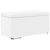 vidaXL Pouf Bianco Pelle Sintetica e Legno Ingegnerizzato