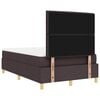 vidaXL Letto a Sorgente LED Marrone Scuro 120 x 190 cm Tessuto