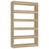 vidaXL Libreria/Divisorio Rovere Sonoma 100x30x166 cm