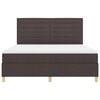 vidaXL Letto a Sorgente LED Marrone Scuro 180 x 200 cm Tessuto