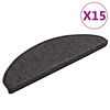 vidaXL Tappeti Autoadesivi Scale Aspetto Sisal 15pz 65x21x4 Antracite