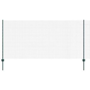 vidaXL Recinzione in rete saldata con pali 25 x 1,2 m Verde Rete