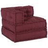 vidaXL Divano modulare 3 pcs Bordeaux Tessuto