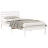 vidaXL Struttura del letto Bianco 90 x 210 cm Pino massello
