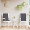 vidaXL Cuscini Sedia Schiena Bassa 2 pz Antracite Mélange 100x50x4 cm