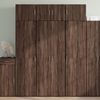vidaXL Credenza Rovere Marrone 70x42,5x185 cm in Legno Ingegnerizzato