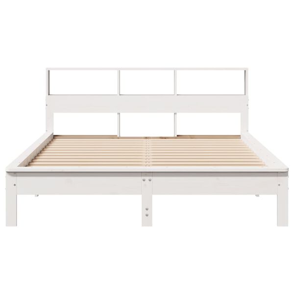 vidaXL Letto senza Materasso Bianco 150x200 cm Legno Massello di Pino