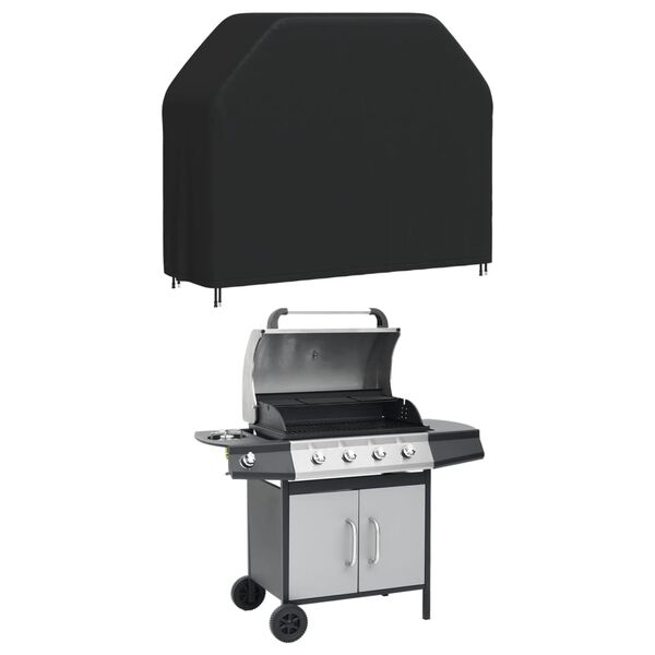 vidaXL Coperture per Barbecue 2 pz 162x61x122 cm 420D Tessuto Oxford