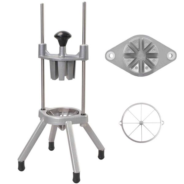 vidaXL Taglifruit Argento 20 x 20 x 48 cm Alluminio pressofuso