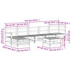 vidaXL Set Salotto da Giardino 7 pz in Legno Massello di Douglas
