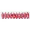 vidaXL Palla di pino di Natale 40 pcs Rosso Plastica