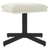vidaXL Poggiapiedi Bianco Crema 60x60x36 cm in Velluto