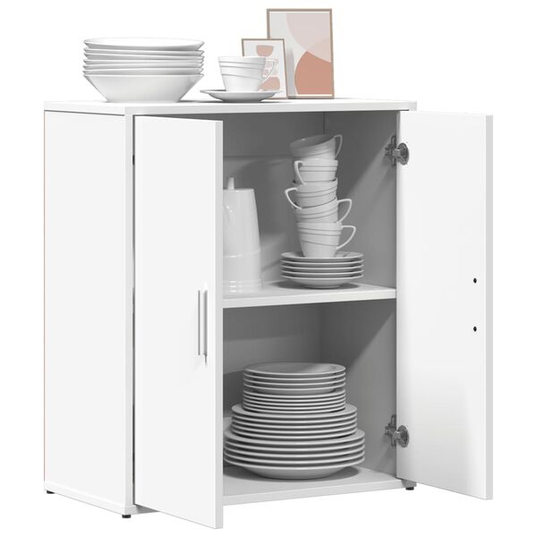 vidaXL Credenza Bianco 60x31x70 cm in Legno Multistrato