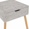 vidaXL Comodini 2pz Grigio Cemento 40x40x56 cm in Legno Multistrato