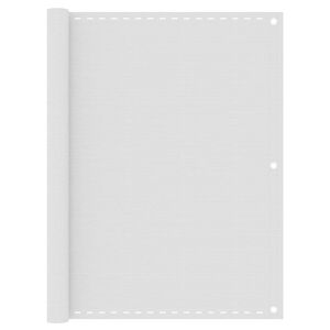 vidaXL Paravento da Balcone Bianco 120x500 cm in HDPE