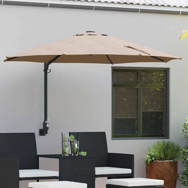 vidaXL Ombrello da giardino Talpa 248 x 248 x 148 cm