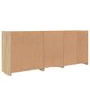 vidaXL Credenza con Luci LED Rovere Sonoma 181,5x37x67 cm