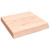 vidaXL Piano Bagno 40x40x(2-6) cm in Legno Massello Non Trattato