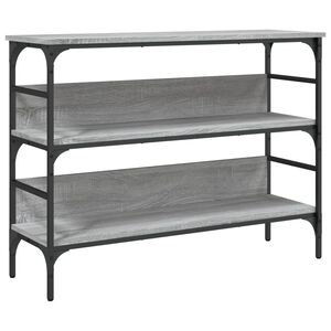 vidaXL Tavolo Consolle Grigio Sonoma 100x32x75 cm in Legno Multistrato