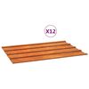 vidaXL Pannelli per Tetti 12 pz Ruggine 60x44 cm in Acciaio Corten