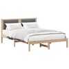 vidaXL Letto con Testiera Rivestita Grigio scuro 120 x 190 cm