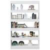 vidaXL Libreria/Divisorio Bianco Lucido 100x30x166 cm