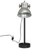 vidaXL Lampada da Scrivania 25 W Argento Vintage 15x15x55 cm E27