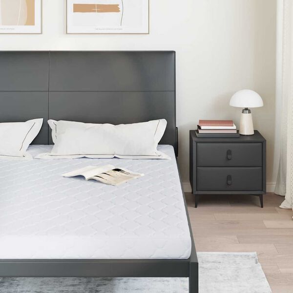 vidaXL Materasso Bianco 180 x 200 cm Schiuma PU