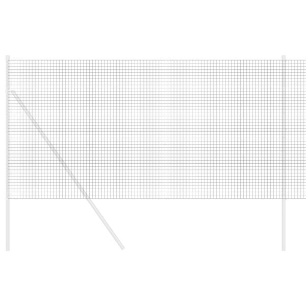 vidaXL Recinzione in Rete Saldato Grigio 1.2 x 25 m Acciaio