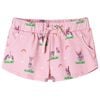 vidaXL Pantaloncini per Bambini con Coulisse Rosa Chiaro 128