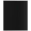 vidaXL Ripiani per Libreria 8pz Nero Lucido 40x50x1,5cm Multistrato
