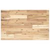 vidaXL Piano Tavolo Rettangolare 80x50x2cm in Legno Massello di Acacia