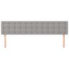vidaXL Testiera Grigio Chiaro 160x5x78/88 cm in Tessuto