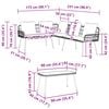 vidaXL Set Divano da Giardino con cuscino 2 pcs Naturale polyrattan