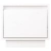 vidaXL Comodino Bianco 35x34x32 cm in Legno Massello di Pino