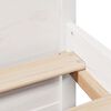 vidaXL Letto Libreria senza Materasso Bianco 150x200 cm Legno di Pino