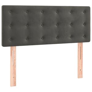 vidaXL Testiera Grigio Scuro 100x5x78/88 cm in Velluto