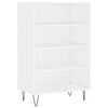 vidaXL Credenza Bianca 57x35x90 cm in Legno Multistrato