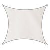 Livin'outdoor Vela Parasole Como in Poliestere Quadrata 5x5 m Bianca