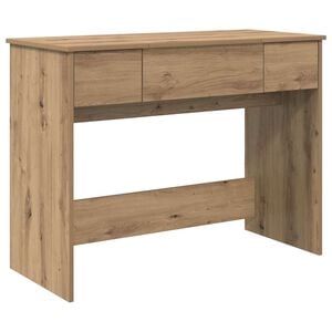 vidaXL Tavolo per Cosmetici Rovere artigianale 100 x 45 x 76 cm
