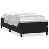 vidaXL Giroletto a Molle con Materasso Nero 80x210 cm Velluto