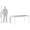 vidaXL Tavolo da Pranzo da Giardino 180x90x75 cm Legno Massello Acacia