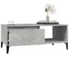 vidaXL Tavolino Salotto Grigio Cemento 90x50x36,5 cm Legno Multistrato