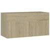 vidaXL Mobile Sottolavabo Rovere Sonoma 90x38,5x46cm Legno Multistrato